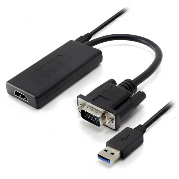 Alogic Portable VGA to HDMI Adapter with USB Audio 1080p [VGA-HDUP]