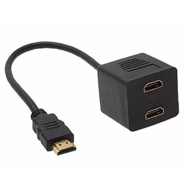 Astrotek HDMI Splitter Cable 15cm v1.4 Male to 2x Female Amplifier Adapter FHD [AT-HDMI-TO-HDMIX2]