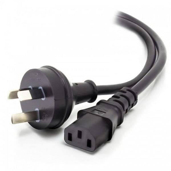 Alogic 1m Power Cable Cord Aus 3 Pin to IEC C13 for PC or Monitor Male to Female [MF-3PC13-01]