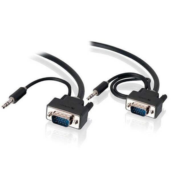 Alogic 1m Slim flexible VGA Cable with 3.5mm Stereo Audio Cable [VGA-MM-01-APS]