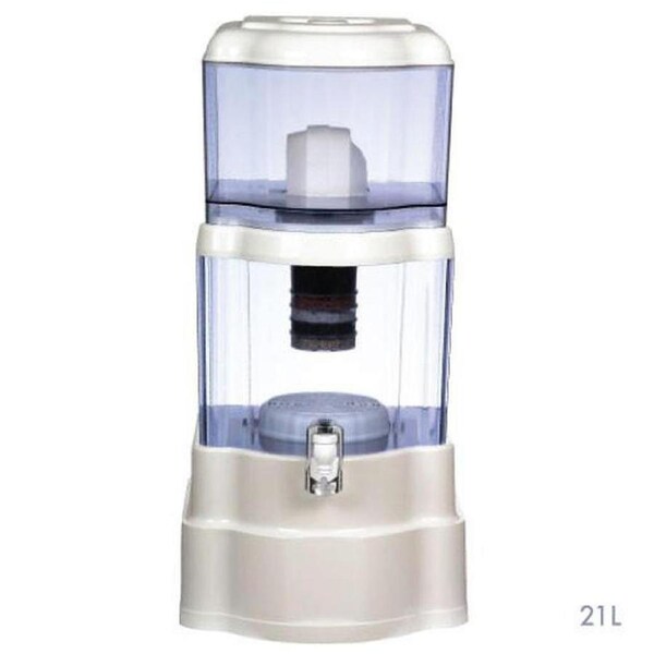 8 Stage Benchtop Water Filter - Ceramic Mineral Stone Carbon Purifiers 22 Litres