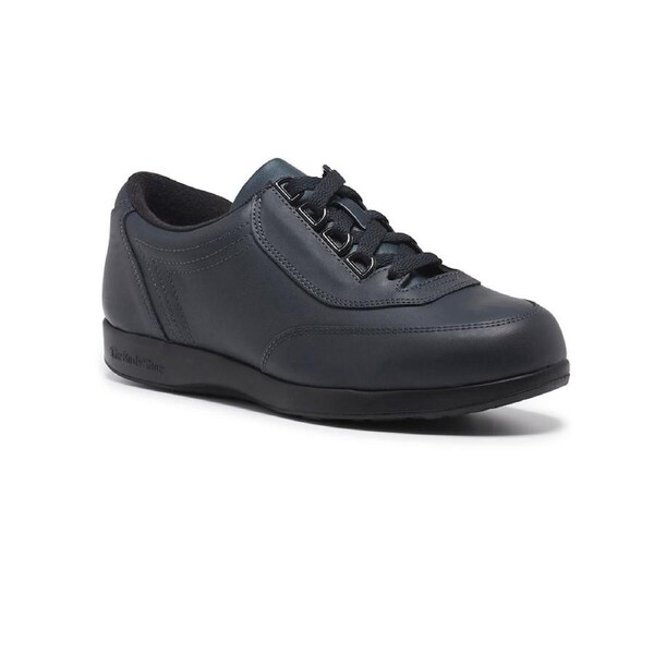 HUSH PUPPIES Classic Walker Womens Shoes Comfortable Leather - Navy US 5