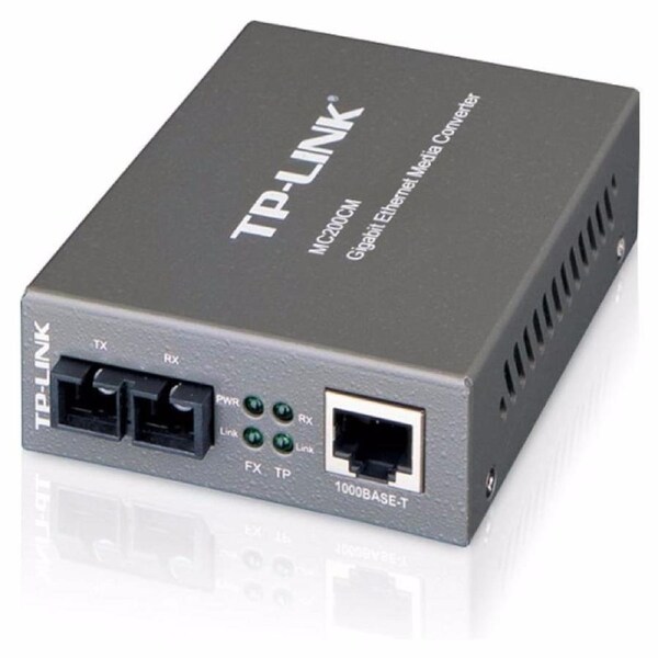 TP-Link MC200CM Gigabit RJ45 To Multi-Mode SC Fibre Media Converter