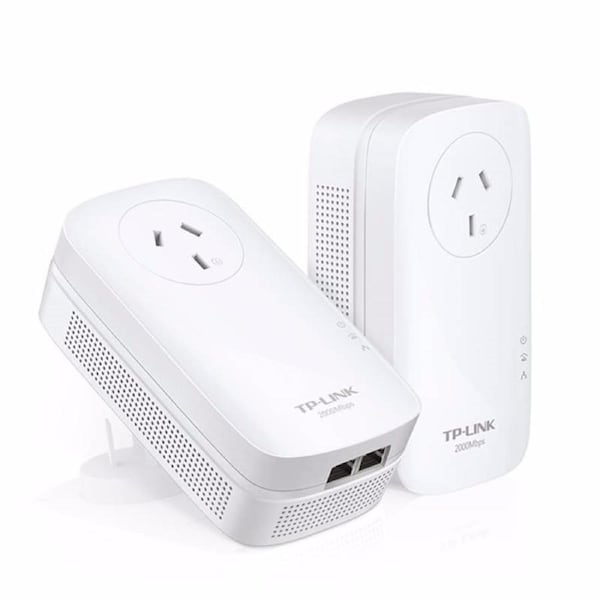 TP-Link TL-PA9020P KIT AV2000 2-Port Gigabit Passthrough Powerline Starter Kit