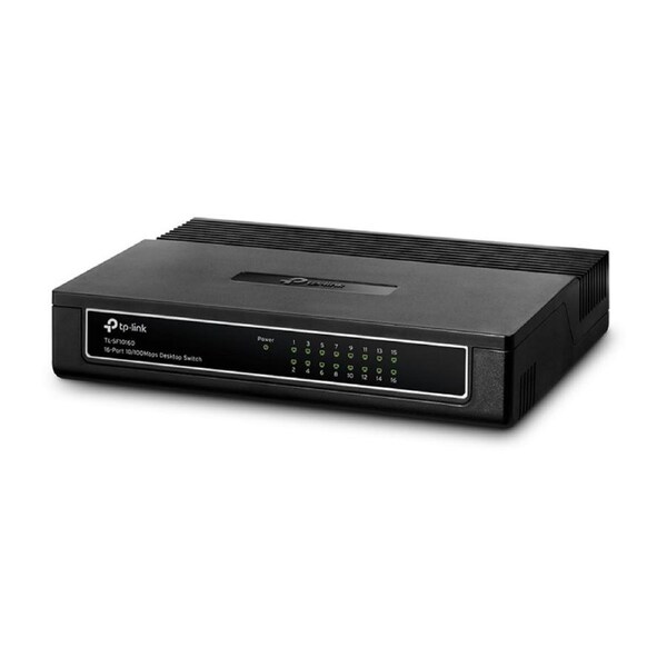 TP-Link TL-SF1016D 16-Port 10/100Mbps Desktop Switch Wall-Mountable 3.2Gbps