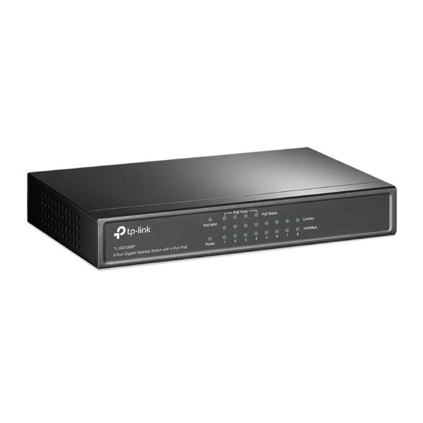 TP-Link TL-SG1008P 8-Port Gigabit Desktop Unmanaged Switch with 4-Port PoE