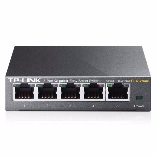 TP-Link TL-SG105E 5-Port Gigabit Easy Smart Switch 1000Mbps VLAN Network Monitor