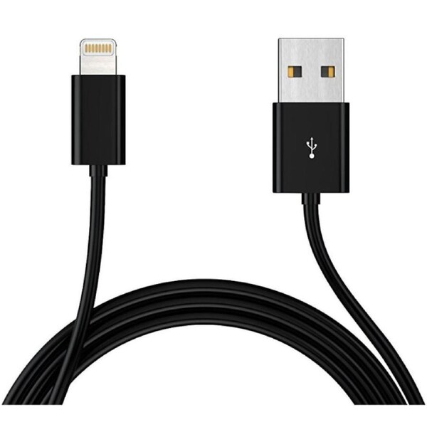Astrotek 1m USB Lightning Data Sync Charger Black Cable for iPhone iPad iPod [AT-USBLIGHTNINGB-1M]