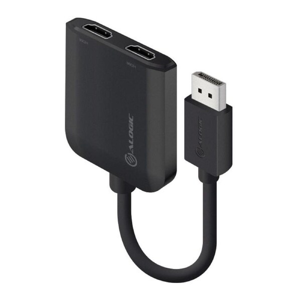 Alogic DisplayPort to Dual HDMI Adapter - 4K - 30 Hz [DP2HD-ADP]