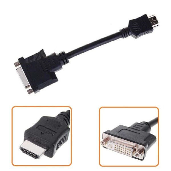 NewBee HDMI Male to DVI-I DVI 24+1 Female Cable Cord Adapter DVD Dual Link HDTV [NB-DVIHDMI]