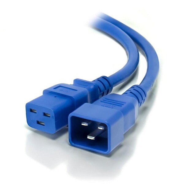 Alogic 1.5m IEC C19 to IEC C20 Power Extension Cable 250V at 15A Cable Blue [MF-C19C20-1.5-BLU]