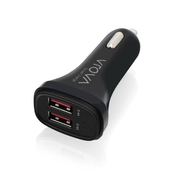 Alogic VROVA 2 Port USB-A Car Charger 5V/4.8A(2.4A + 2.4A) with Smart Charge [VC2A24]