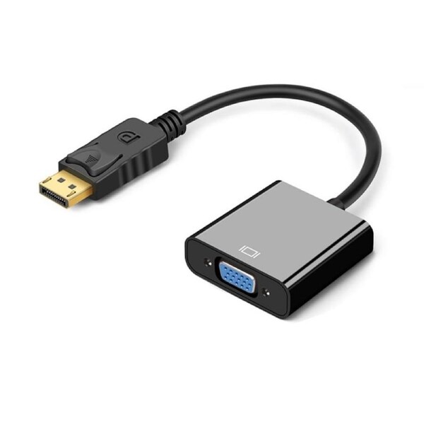 NewBee 20cm DisplayPort to VGA Adapter Male to Female Support Up to 1920 x 1200 [NB-DP-VGA]