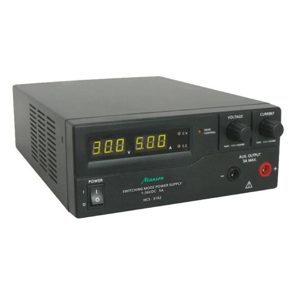 MANSON HCS3102G 1-36Vdc 5A Remote Programmable Switchmode Power Supply Remote Programmable by