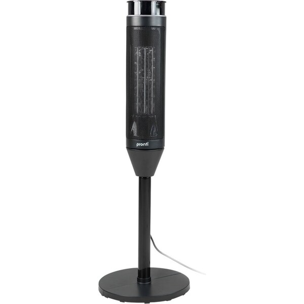 Pronti 2000w Electric Heater Remote Fan Tower Portable Oscillating Ceramic Black