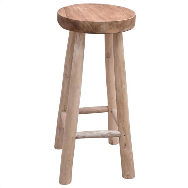 Bar Stool Solid Teak Wood vidaXL