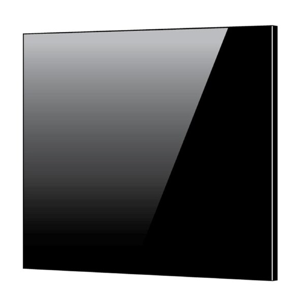 Toughened 60cm x 70cm Black Glass Kitchen Splashback