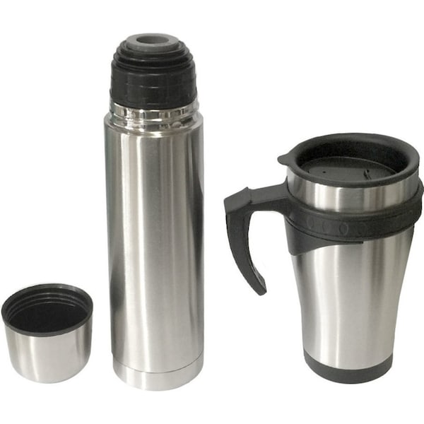 Stainless Steel Flask 450ml Mug/500ml Bottle/Double Wall Vacuum/Hot/Cold/Thermo