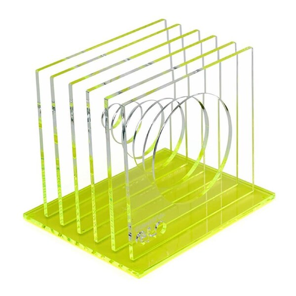 ColourHide Glo Step Desk File/Paper/Document Files Storage Organiser/Holder YL