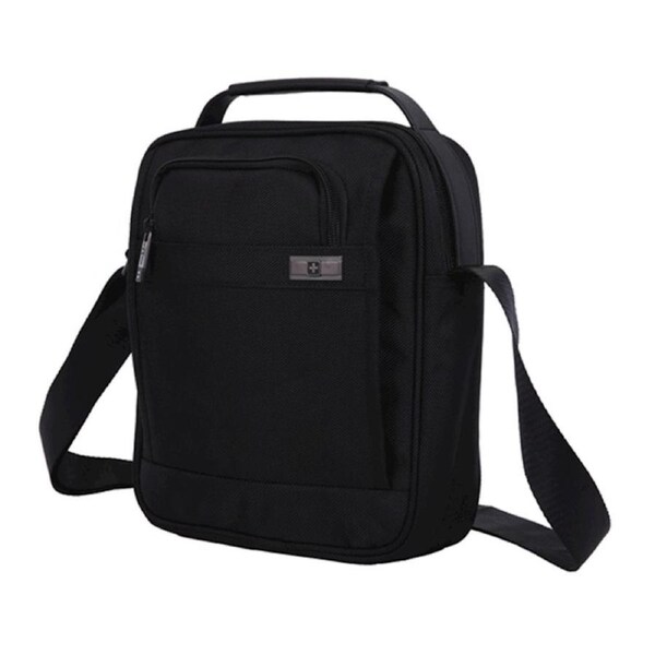 Swiss Waterproof Bag Travel Message Bag Daily iPad shoulder Bag SN17203 Black