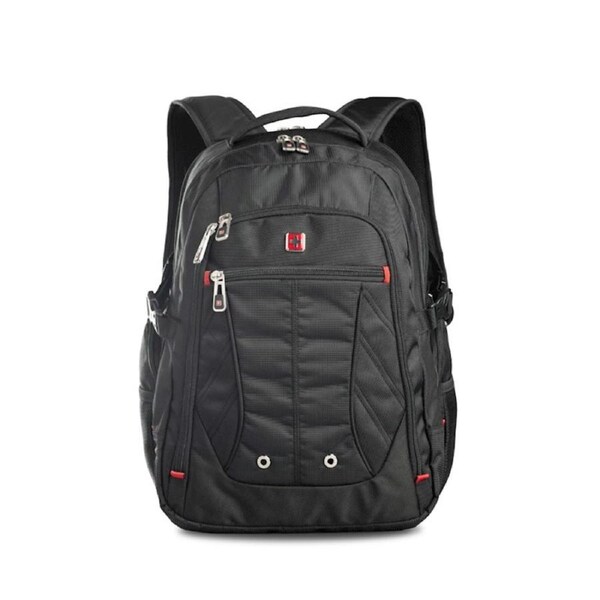 Swiss waterproof 15.6" laptop  Backpack School backpack  Travel Backpack SW8110 Black 15inch Laptop