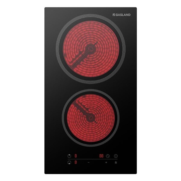 GASLAND chef Ceramic Cooktop 30cm 2 Burners Electric Glass Cooking Hob Touch Control