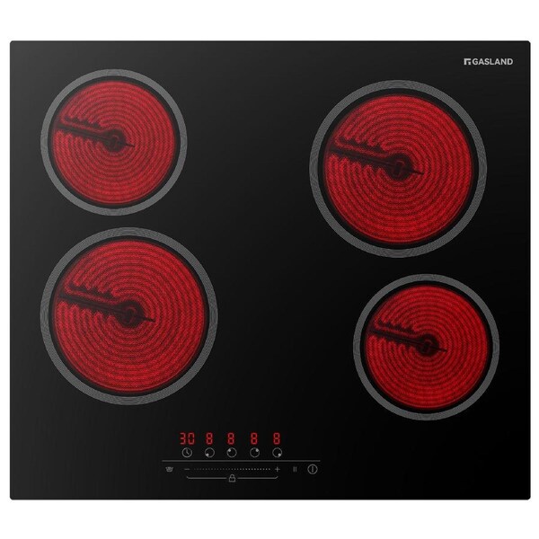 GASLAND chef Ceramic Cooktop 60cm 4 Burners Electric Glass Cooking Hob Touch Control