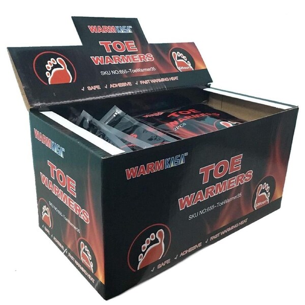KASA 50 PAIRS Hot Toe Warmers Pack Feet Foot Sole Warmer
