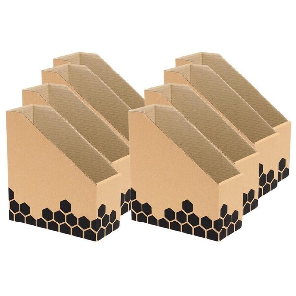 8pc Marbig Enviro Magazine/Book File Box f/ Desk/Home Organiser/Holder/Storage