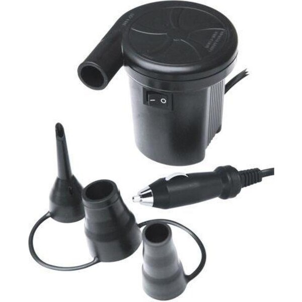 Electric Air Pump Inflator Deflator - 12V DC Car Lighter Plug Inflate Deflate