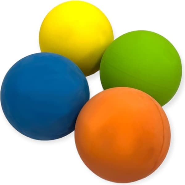 High Bounce Hand Balls 4 Colour Pack - Rubber Bouncing Set