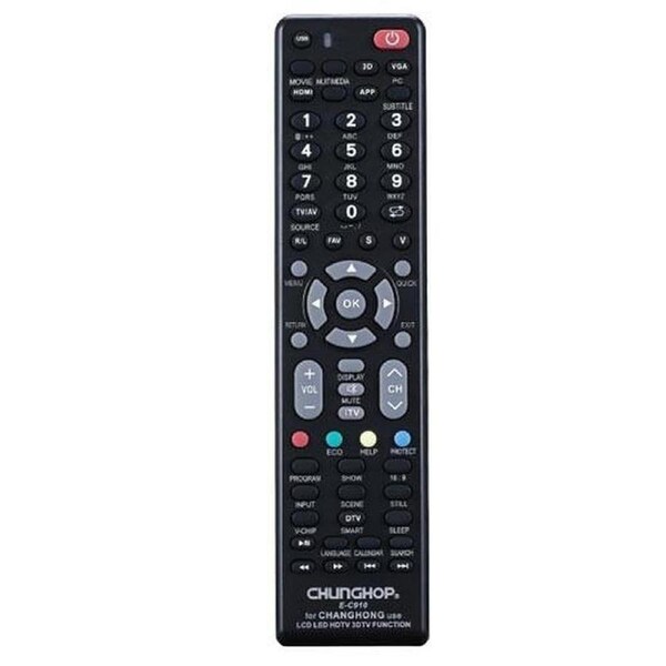Chunghop Universal TV Remote Control Compatible with Changhong LCD Smart HD Plas