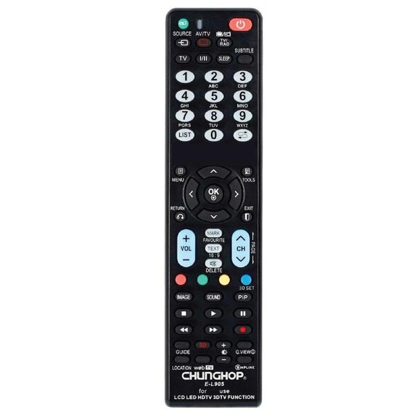 Chunghop Universal TV Remote Control Compatible with LG LCD Smart HD Plasma