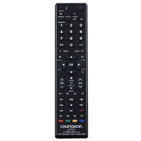 Chunghop Universal TV Remote Control Compatible with Philips LCD Smart HD Plasma