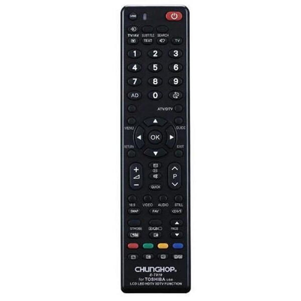 Chunghop Universal TV Remote Control Compatible with Toshiba LCD Smart HD Plasma