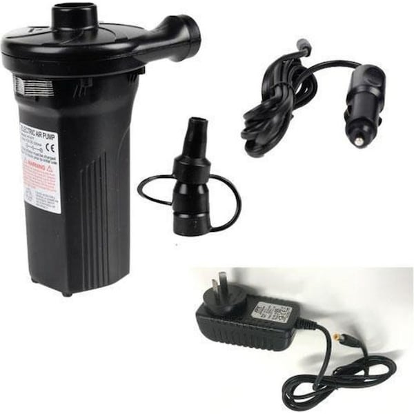 Electric Air Pump - Rechargeable Inflator Deflator AC DC Car Lighter + AU Plug