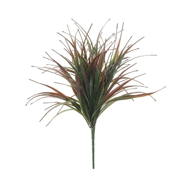 (5 Pack) Artificial Stem Brown Tipped Fake Grass Plant 35cm