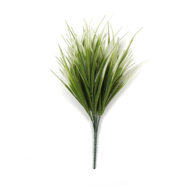 5 Pack - UV White Tipped Artificial Grass Stem - 35cm