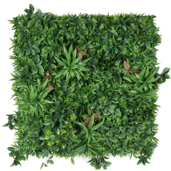 Green Meadows Artificial Vertical Garden / Fake Green Wall 1m x 1m UV Resistant