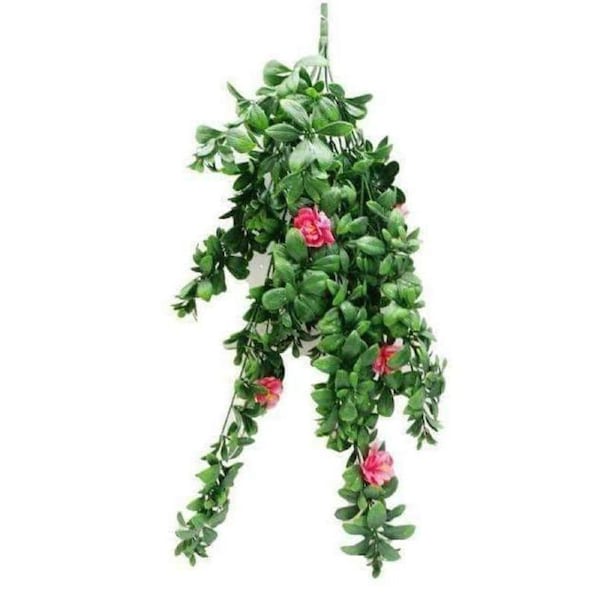 UV Hanging Pink Rose - 85cm