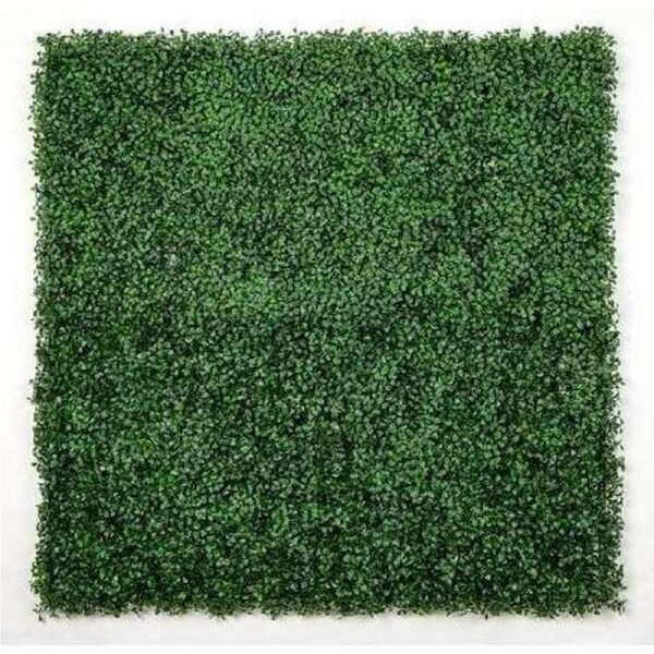 English Boxwood Artificial Hedge Panel Green Wall 1m x 1m UV Resistant