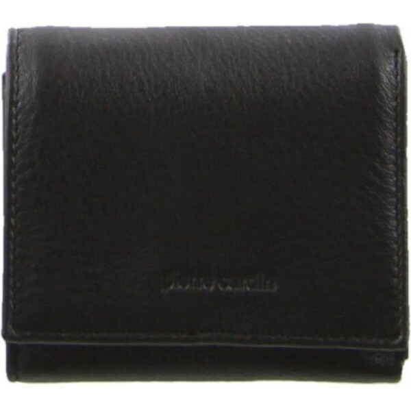 Pierre Cardin RFID Mens Wallet Tri-Fold Genuine Italian Leather - Black