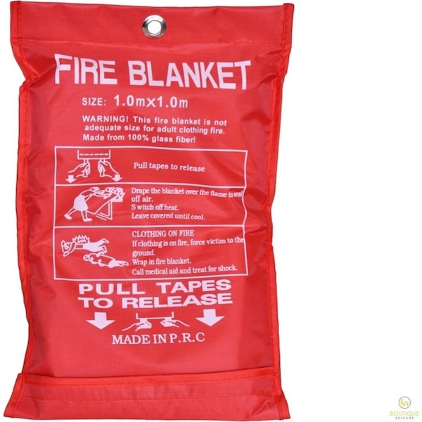 Australian FIRE BLANKET Fibre Glass Safety House Caravan Emergency 1m x 1m