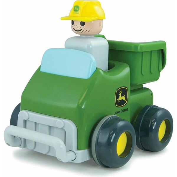 John Deere Push & Go Truck Kids/Boys Vehicle Dump/Tilt Box Toys/Play 12m+ Green
