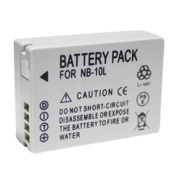 Replacement NB-10L NB-10LM Battery for Canon Camera PowerShot G1 G15 G16 G1x SX40 HS SX50 HS