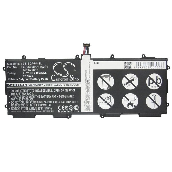 Battery for Samsung Galaxy Note 10.1 Tab 2 GT N8000 N8020 P5110 P5100 P5113 BT80,GT-P7500 P7510 SP3676B1A(1S2P)
