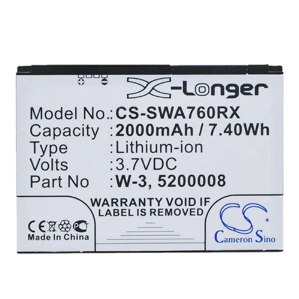5200008 5200056 W-3 New Battery for Sierra Netgear Wireless Aircard 760s 762s 763s 785s Telstra 4G Wi-Fi FC80