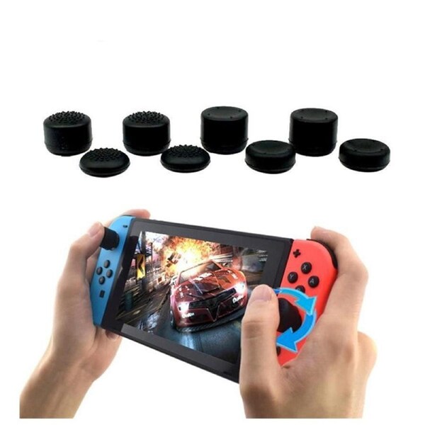8 Pieces Silicone Thumb Stick Grip Joystick Cap Cover for Nintendo Switch Joy-Con