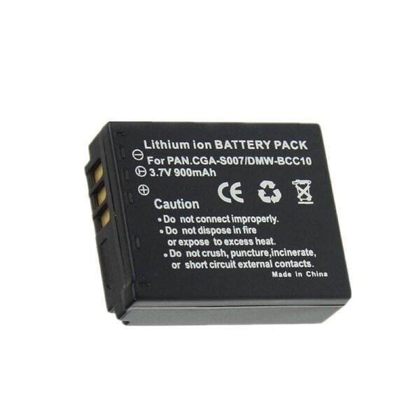 Camera Camcorder Replacement Battery for Panasonic CGA-S007 CGA-S007E DMC-TZ1 DMC-TZ3 DMC-TZ15 DMC-TZ5 DMW-BCD10