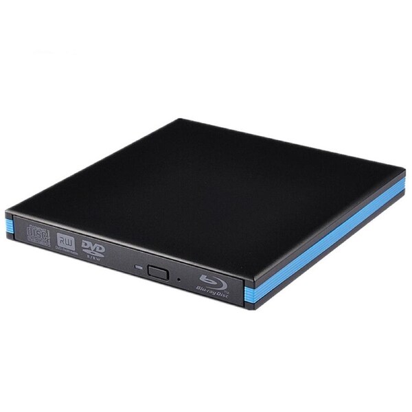 USB 3.0 External Portable Blu-Ray Combo Player DVD CD Burner ReWriter Drive 3D for Windows 10 8 7 XP,Mac OS,Linus Laptop Desktop